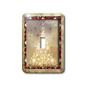 Christmas Design   Tree of Lights Happy Holiday   Light Switch Covers 