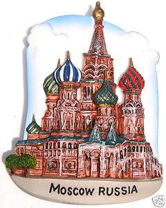 St.Basils Cathedral Church Moscow Russia Fridge Magnet  