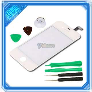 New White Touch Screen Digitizer Glass Lens Replacement for Iphone 4G 