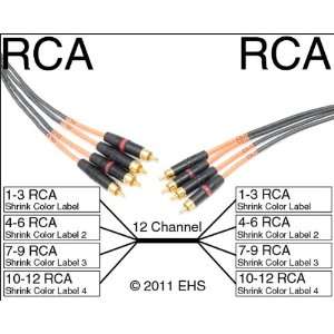  Horizon VFlex 12 Channel RCA to RCA snake Electronics