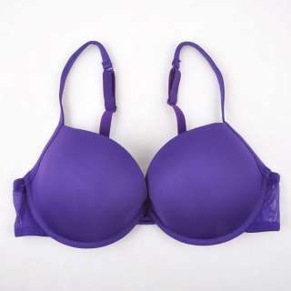 D194 6 M&S Smooth Push up T shirt Bra Purple 30DD / 65E  