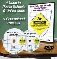 Math Help The 1st Through 7th Grade Math Tutor    2 DVD Set    7 Hour 