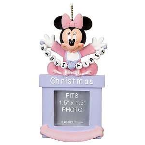  Disney Baby Girls First Minnie Mouse Photo Frame Ornament 