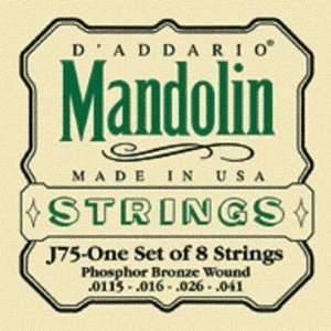  DAddario Mandolin Phosphor Bronze Bluegrass, .0115   .041 