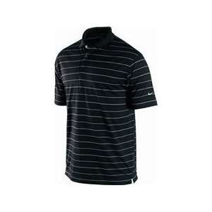    Nike Tech Core Stripe Polo   Black   Medium