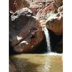  Rafters Take Time out for a Swim in the Colorado Stretched 