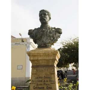 Bust of Former Governor General, Sao Filipe, Fogo (Fire), Cape Verde 