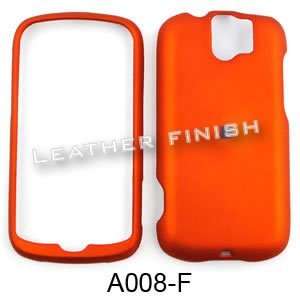 RUBBER COATED HARD CASE FOR HTC MY TOUCH 3G SLIDE RUBBERIZED ORANGE