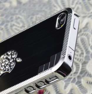   Al/Chrome Brushed Metal Hard Case For Iphone 4 4G 4S New+Gift Box