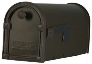   Constructed Standard Size Rural Post Mount Mailbox 046462008154  