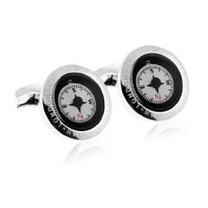  Tateossian Compass Rhodium Cufflinks CL RTCL 0004 Jewelry