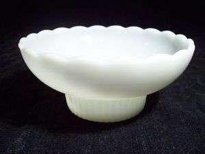 Milk Glass Bowl EO Brody Co M2000 6 5/8 Scalloped  