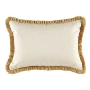  Fringed Pillow 12 inch x 20 inch Canopy Stripe Taupe 
