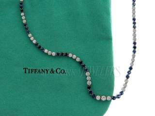 mint tiffany co victoria collection sapphire diamond necklace $ 37000 