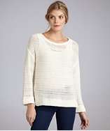 Acrobat milk cotton open knit dolman sweater style# 316954801