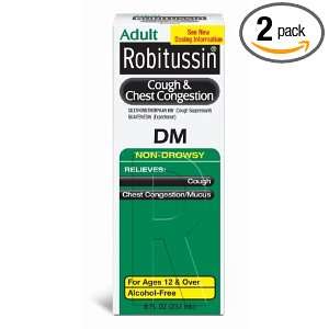  Robitussin Cough & Chest Congestion Dm, 8 Ounce Boxes 