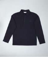 Hugo Boss KIDS navy cotton slim fit long sleeve polo style# 318084301