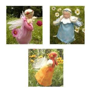  Waldorf Flower Fairy Doll, Yellow Toys & Games
