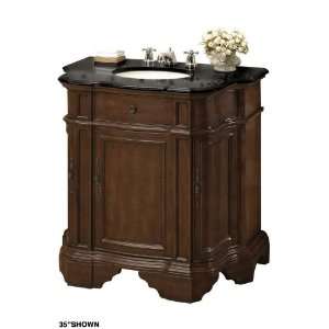   Covington Sink Cabinet 50w Black Marble Antique Oak