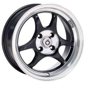 15x7 Konig Csharp (Gloss Black w/ Machined Lip) Wheels/Rims 4x114.3 