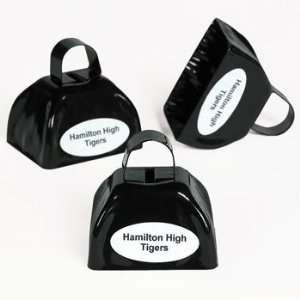  Personalized Black Cowbells   Novelty Toys & Noisemakers 