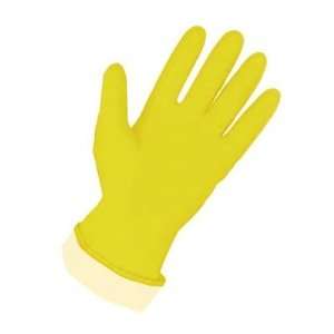  Pip Gloves   Yellow Latex Flock Lined Gloves   Large