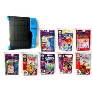  LeapFrog LeapPad Learning System Blue/ Black with 8 Books 