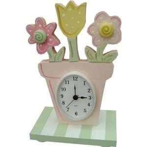  Flower Pot Table Clock