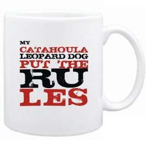  New  My Catahoula Leopard Dog Put The Rules  Mug Dog 