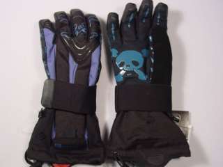 New Reusch Ortho Tec Skull Snowboard Gloves Medium 8.5  