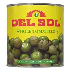 Del Sol Whole Tomatillos 6   #10 Cans / CS  Grocery 