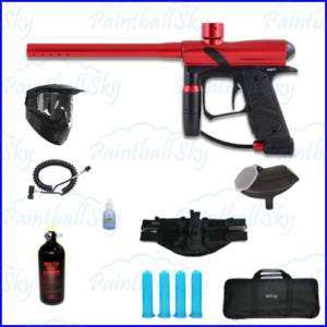 Dangerous Power E1 Paintball Gun Red MEGA N2 Package with Remote Coil 