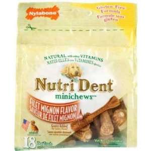   Nutrident Filet Mignon Dog Dental Chews 125 Count Mini