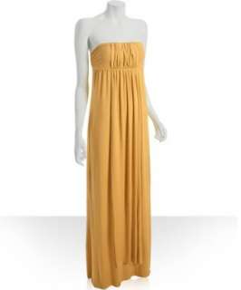 Rachel Pally citrine jersey Cameron strapless maxi dress   