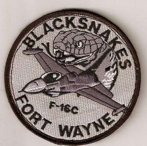 122d Fighter Wing Blacksnakes F 16C Aircrew Patch  