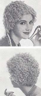 Vintage Knitting PATTERN Wig Hat Yarn Hair Loss Chemo  