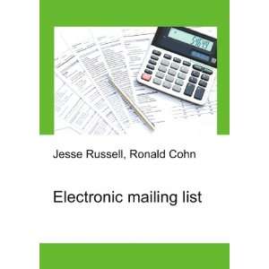  Electronic mailing list Ronald Cohn Jesse Russell Books