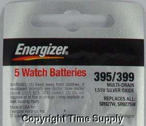 pcs 395 / 399 Energizer Watch Batteries SR927SW SR927  