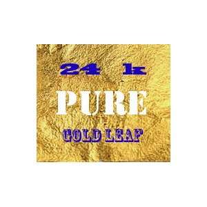  100 Sheets Gold Leaf 24 K Pure Gold Guaranteed Edible 