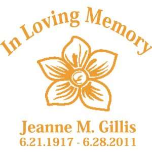  Memorial Window Decals In Loving Memory Flower 