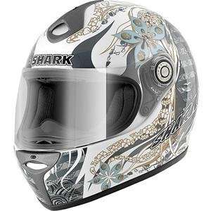  Shark RSF 3 Mint Helmet   Small/White/Gold/Silver 