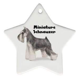 Miniature Schnauzer Ornament (Star)