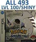Pokemon Soul Silver DS DSI All 493 LvL 100 Poke Walker