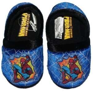    Spiderman Slippers Blue with Silver Web Multiple Sizes Baby