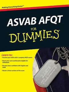 ASVAB AFQT for Dummies by Rod Powers and Consumer Dummies 