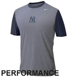 Nike New York Yankees Slate Pro Core Training Top  Sports 
