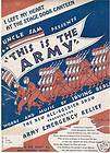 THIS IS THE ARMY vintage sheet music soldier military s