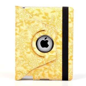 Lemon Yellow Newly Design Embossed Flowers Synthetic Leather Notebook 