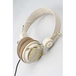  WeSC The Oboe Golden Headphones in White,Headphones for 