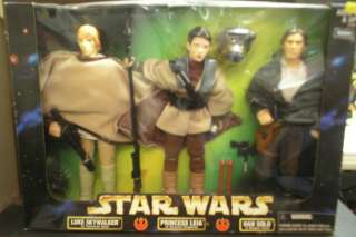 MIB 1998 Star Wars Action Collection 12 Figure 3 Pack Luke,Leia & Han 